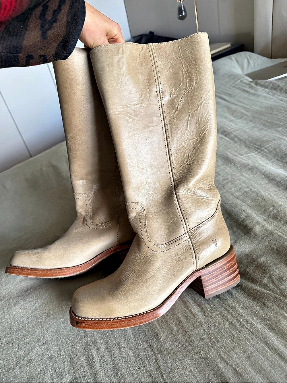 Frye CAMPUS 14L Pull On Tall Boots in Brown